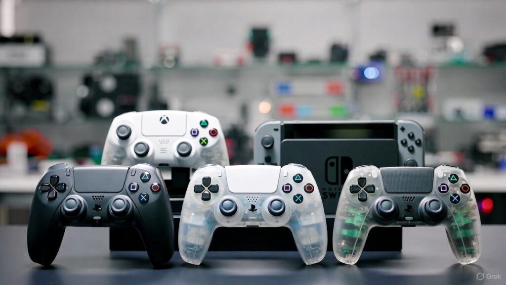 Reparación de Mandos PS5 DualSense, PS4, Xbox y Joy-Con Nintendo Switch en Leganés y Madrid – Gamesystems Reparación profesional de mandos PS5 DualSense, PS4 DualShock, Xbox Series/One y Joy-Con Nintendo Switch en taller Leganés – drift y botones con garantía