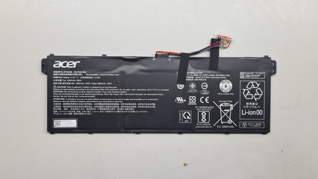 Batería portátil Acer gaming lista para cambio – Cambio batería portátil gaming GameSystems Leganés