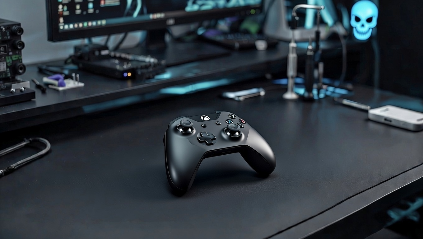 Mando Xbox Series/Elite en mesa de taller GameSystems Leganés – Reparación mando Xbox